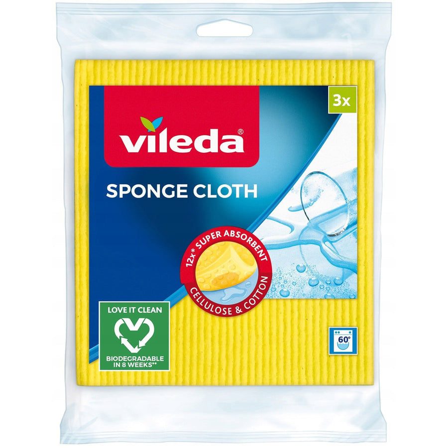 Vileda flat mop + bucket + 3 cloth set, Ultramax BOX, non-contact drainage system, two types of fibers, 177453