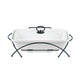 Maestro ceramic food warmer, rectangular, white color, capacity 1.7L, can be used in the oven, rack and lid with handle included, MR-11362-73