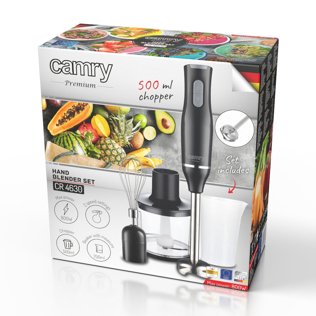 Camry hand blender, 800 watt power, 2 speeds, beater, CR 4630