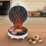 Adler doughnut maker, for 7 doughnuts, non-stick coating, white, 1500W, AD 3075