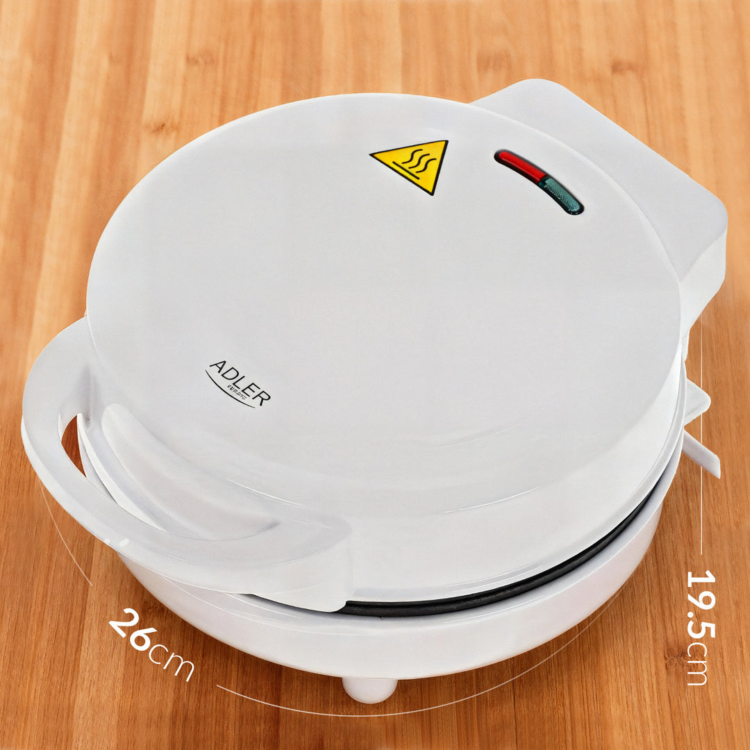 Adler doughnut maker, for 7 doughnuts, non-stick coating, white, 1500W, AD 3075