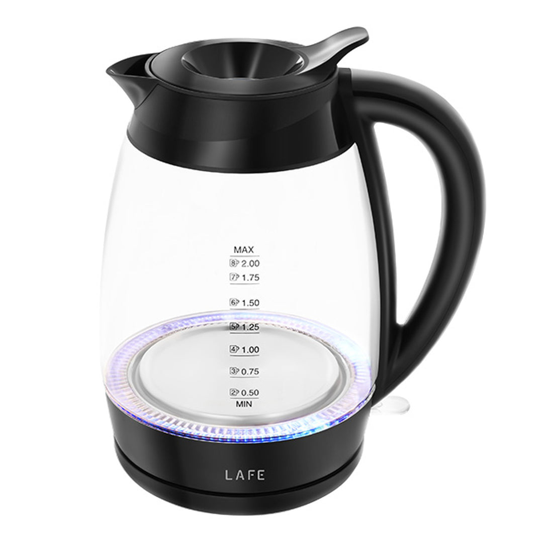 Lafe electric kettle, power 2200W, capacity 2l, glass, Essential XL