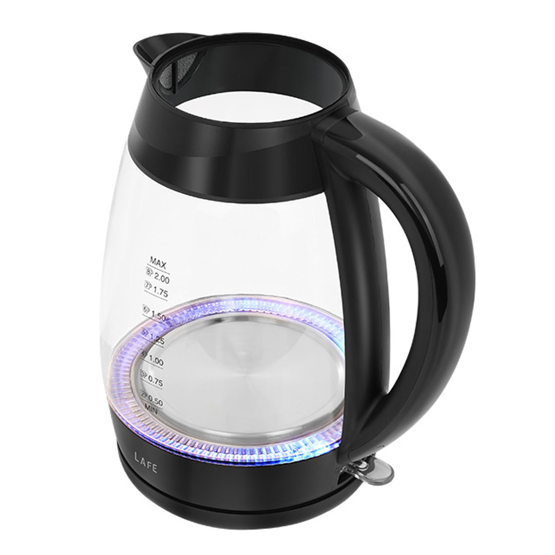 Lafe electric kettle, power 2200W, capacity 2l, glass, Essential XL
