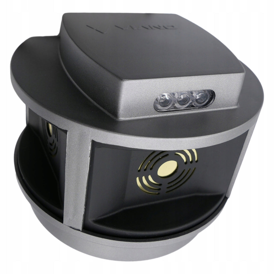Rodent, marten, mouse repellent Viano, ultrasonic generator, strobe panel, three speakers, Trio-Strob