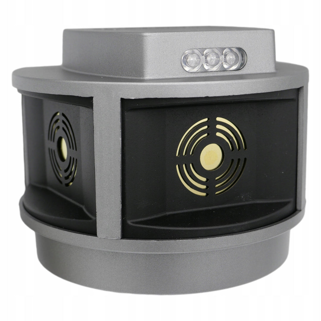 Rodent, marten, mouse repellent Viano, ultrasonic generator, strobe panel, three speakers, Trio-Strob