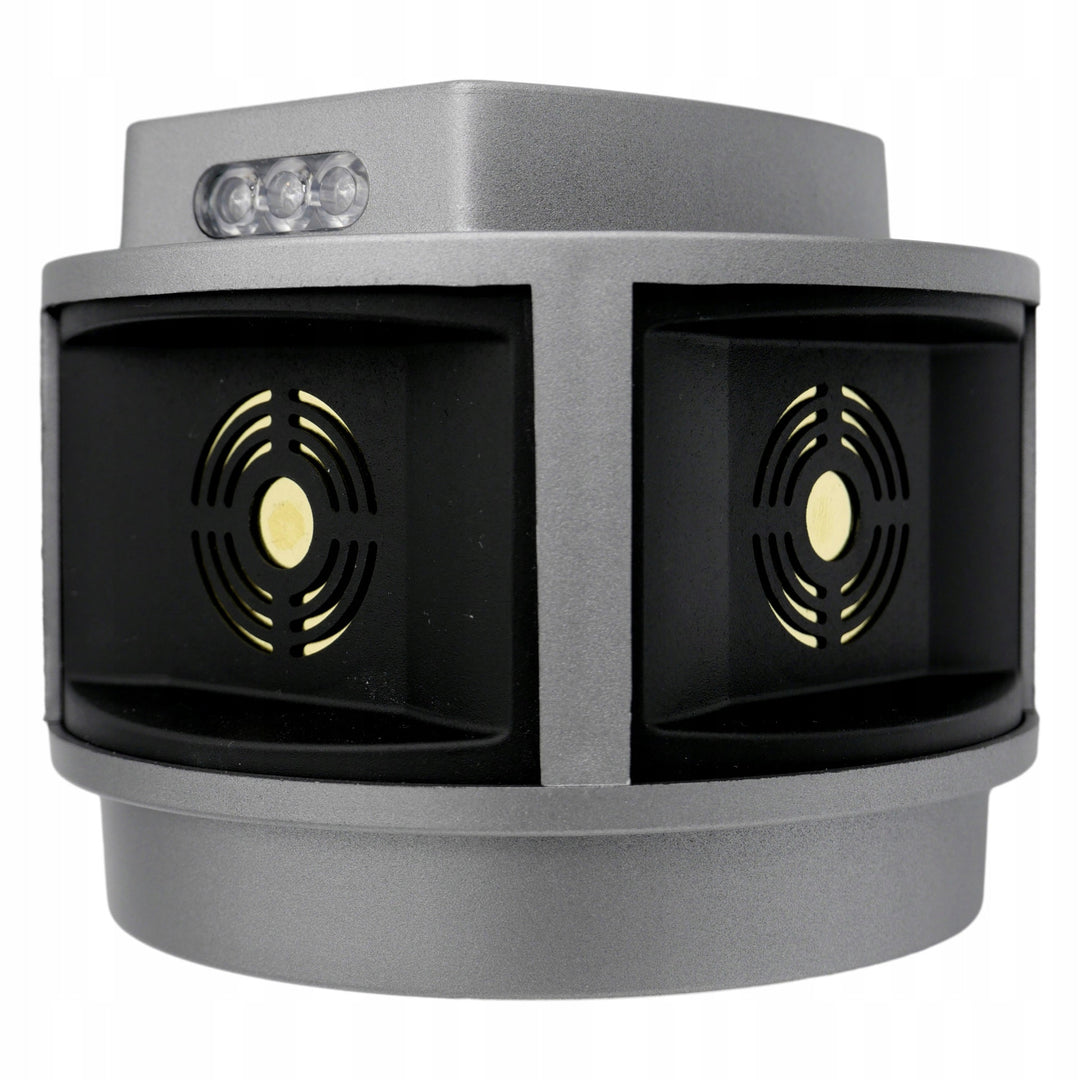 Rodent, marten, mouse repellent Viano, ultrasonic generator, strobe panel, three speakers, Trio-Strob