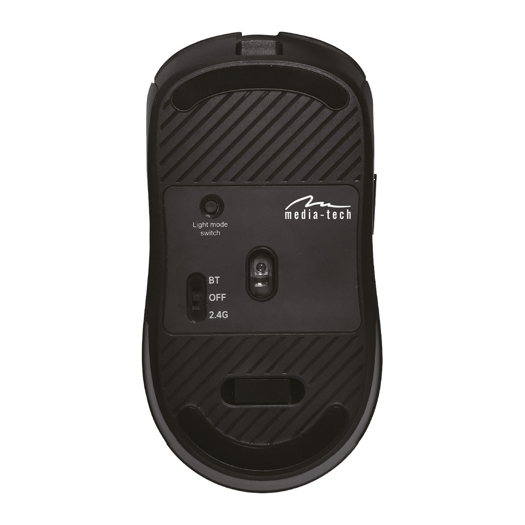 Wireless 2-in-1 (BT/RF) silent & recharge mouse MT1124, Media-Tech