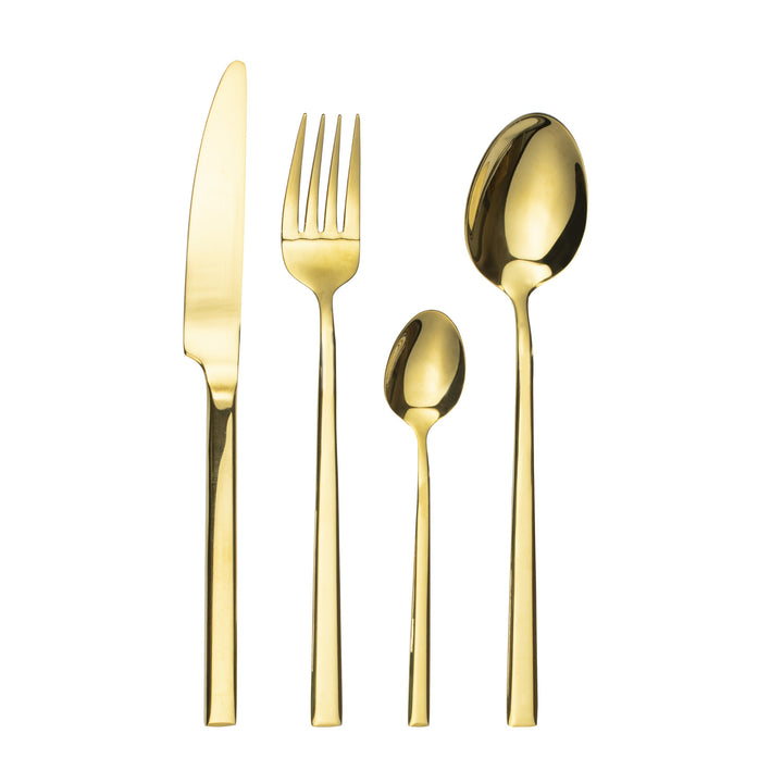 Cutlery set for 6 persons Como Gold 24-piece Gift Box AMBITION