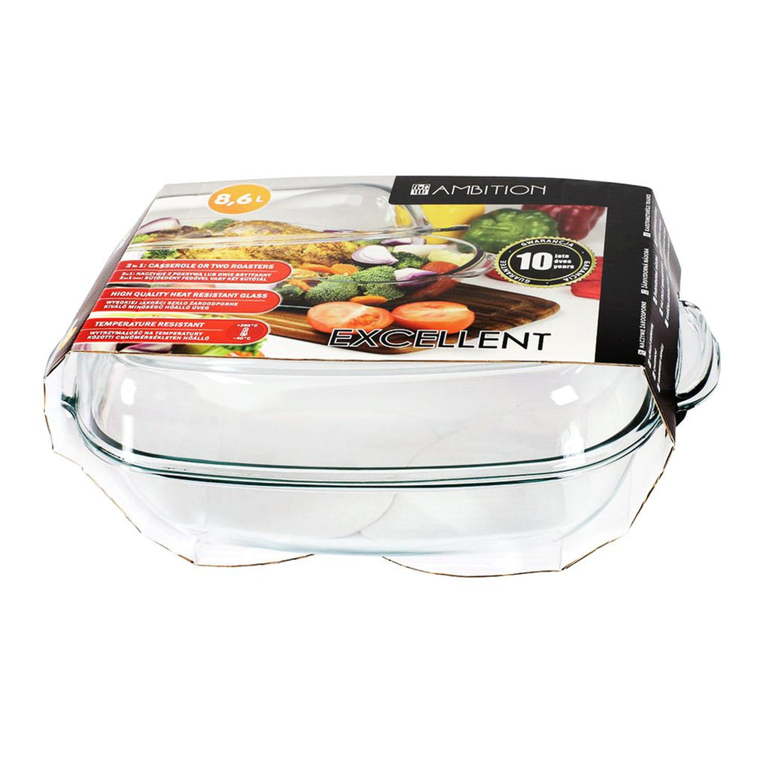 Heatproof casserole dish with lid Excellent 8.6 l AMBITION