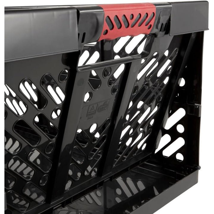 Ben Keeeper plastic folding basket, 45L, graphite, load capacity up to 50kg, soft handles, GS certificate and TUV test, food safe