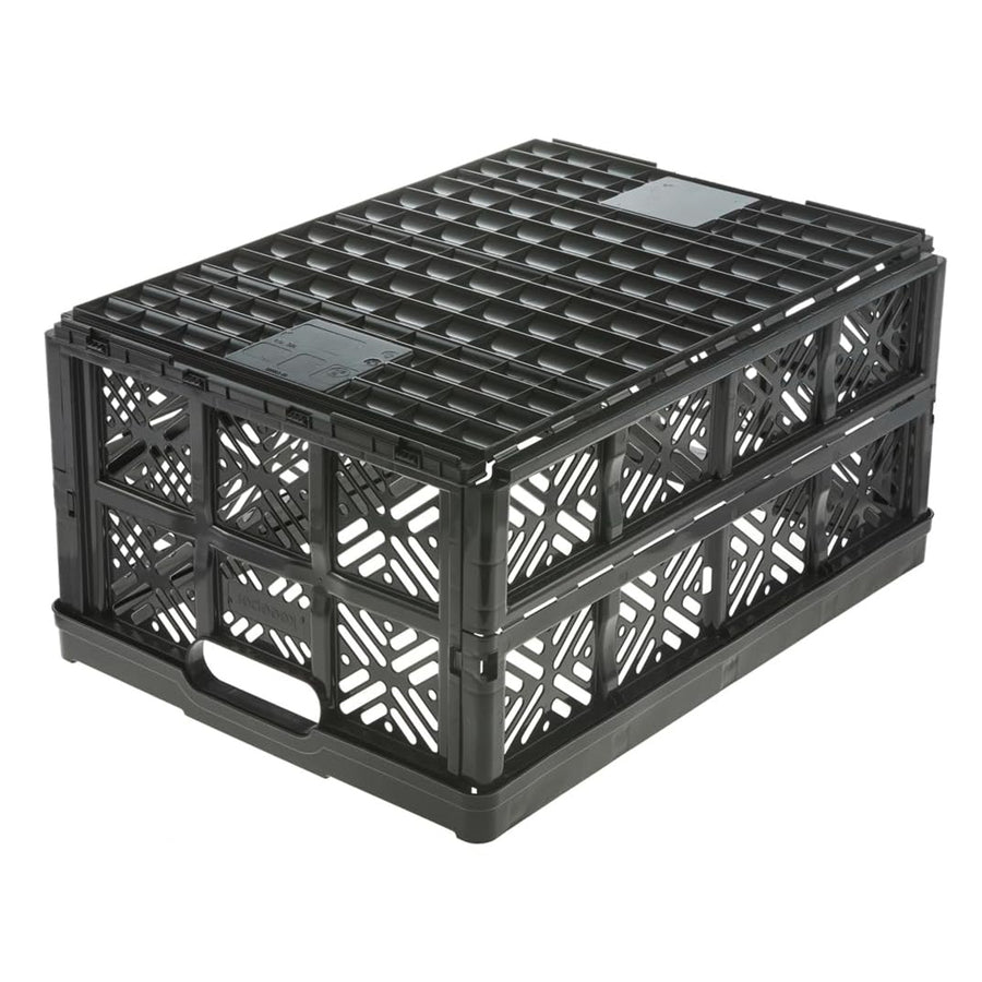 Keeeper Ida Folding Basket, 32L, Black Color, Durable and Easy to Clean