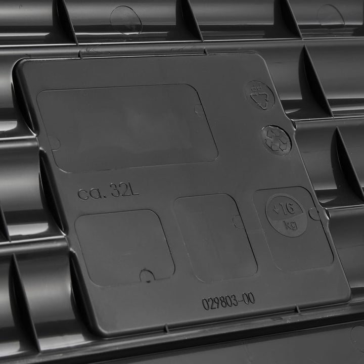 Keeeper Ida Folding Basket, 32L, Black Color, Durable and Easy to Clean