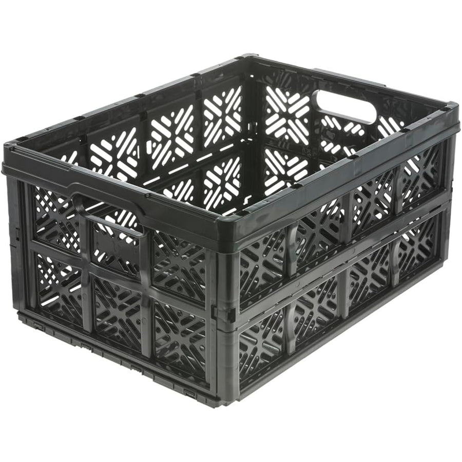 Keeeper Ida Folding Basket, 32L, Black Color, Durable and Easy to Clean