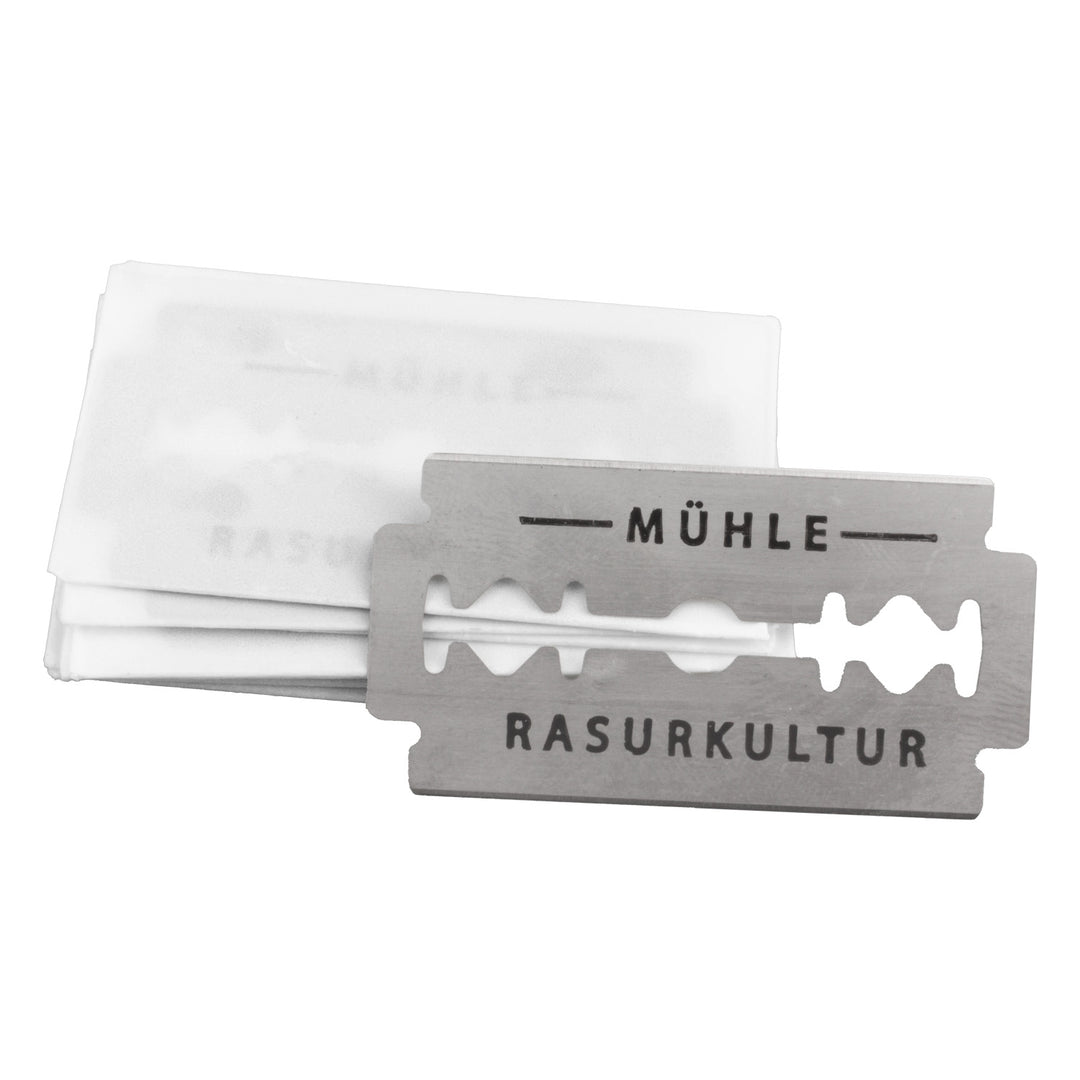 MÜHLE shaving razor blades, stainless steel, 10 pieces, medium sharpness, K1