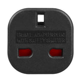 Maclean UK socket to EU plug adapter, black, MCE72, 2 pieces