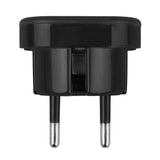 Maclean UK socket to EU plug adapter, black, MCE72, 2 pieces