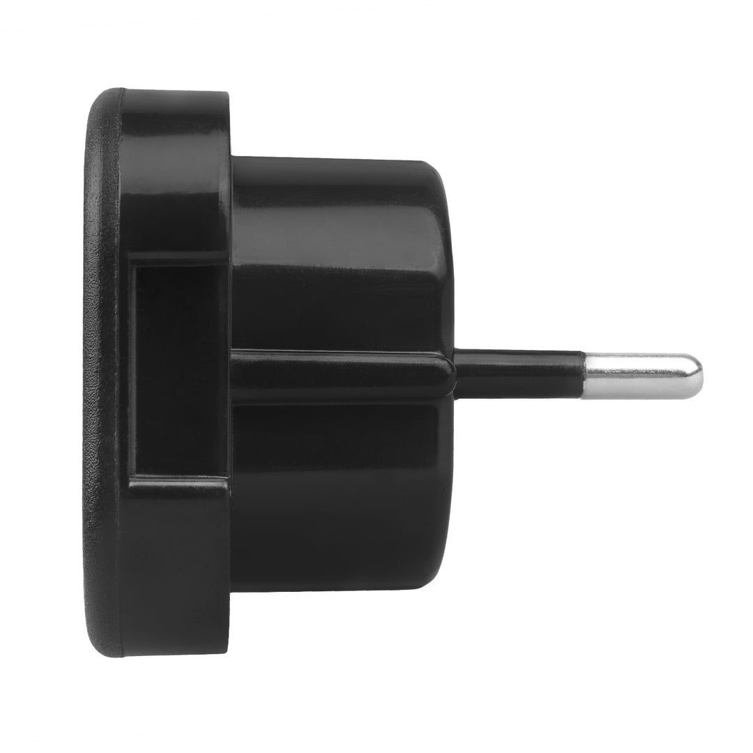 Maclean UK socket to EU plug adapter, black, MCE72, 4 pieces