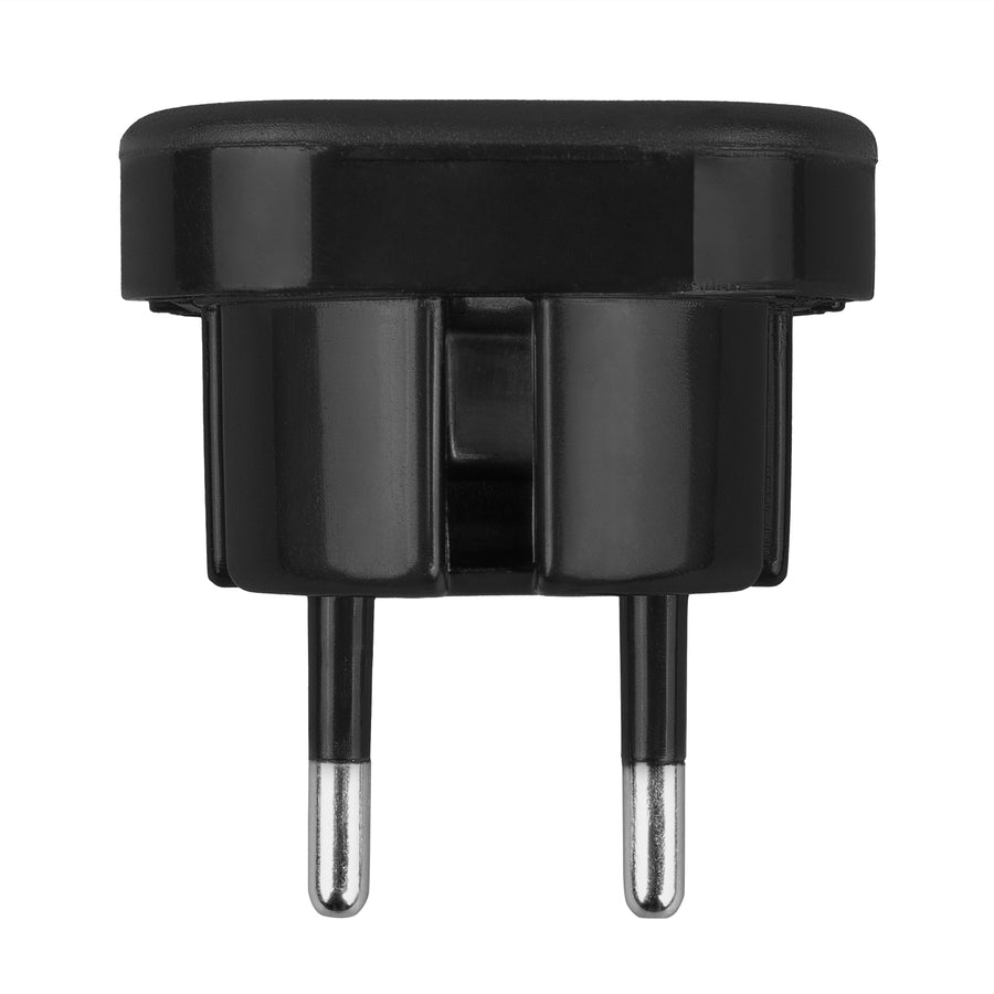 Maclean UK socket to EU plug adapter, black, MCE72, 4 pieces