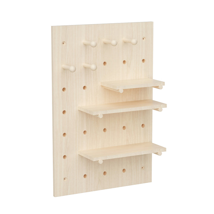 Maclean wooden board organizer, light wood color, 40x60cm, max. 20kg, MC-130 WD, 2 pieces.