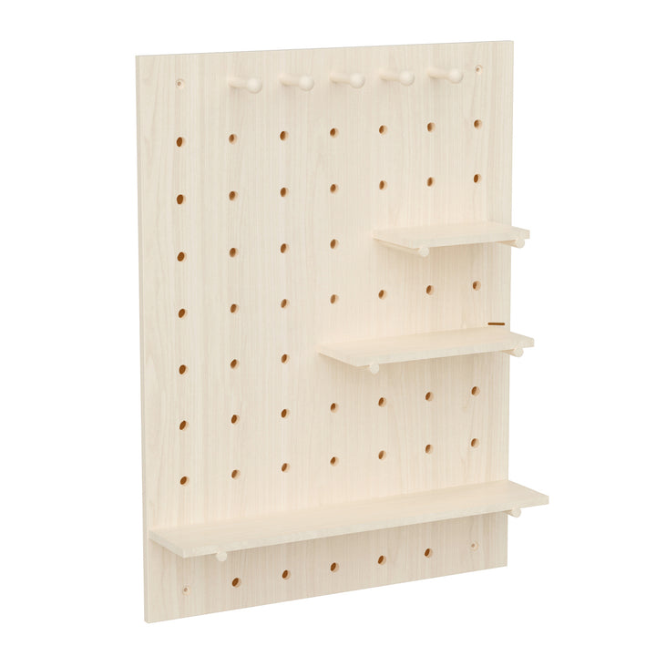 Maclean wooden board organizer, light wood color, 60x80 cm, max. 20 kg, MC-131 WD, 2 pieces