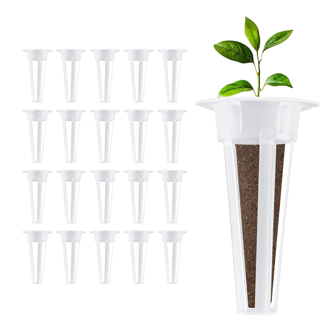 GreenBlue Indoor Plant Growing Accessory Set, seed sponges (60), domes (20), containers (20), and stickers (60), GB133 AS