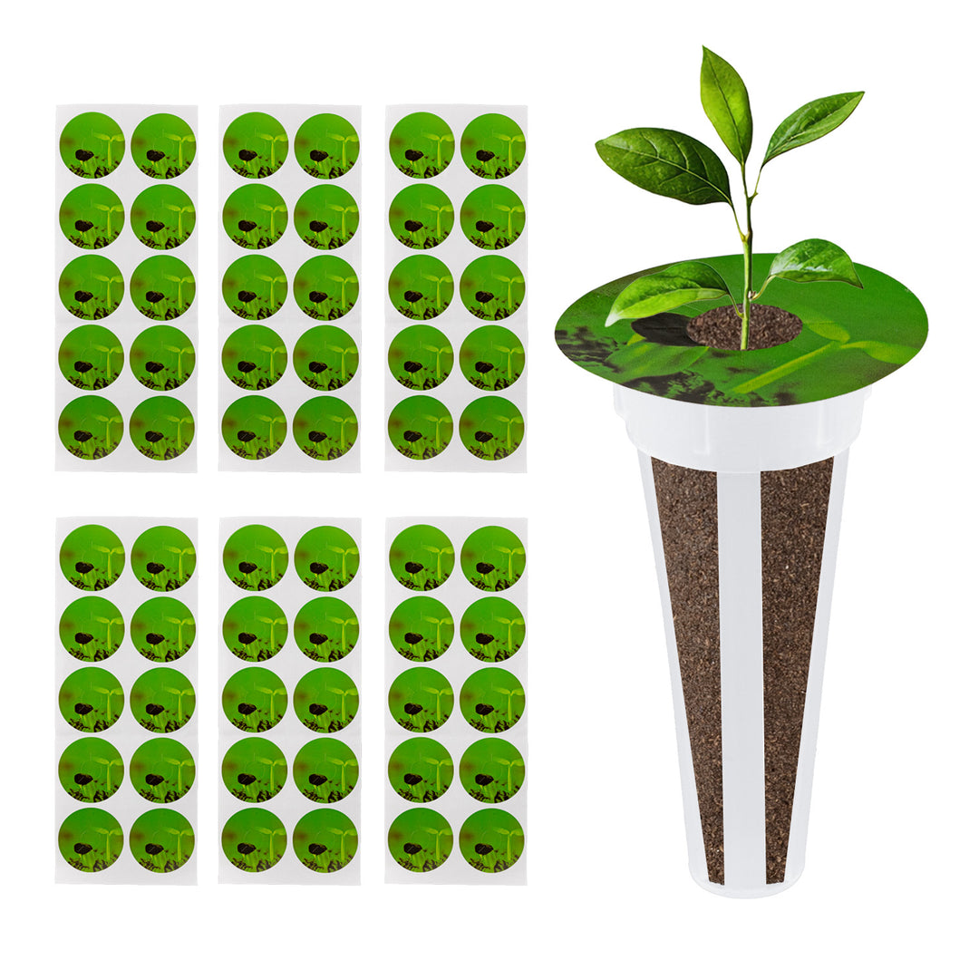 GreenBlue Indoor Plant Growing Accessory Set, seed sponges (60), domes (20), containers (20), and stickers (60), GB133 AS