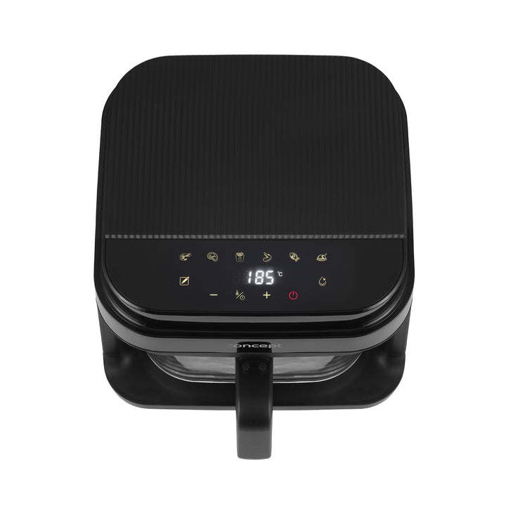 Concept Glass&Fast oil-free fryer, 5.5L capacity, 7 programs, touchscreen LED display, healthy frying mode, glass container, FR5500