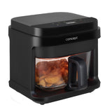 Concept Glass&Fast oil-free fryer, 5.5L capacity, 7 programs, touchscreen LED display, healthy frying mode, glass container, FR5500
