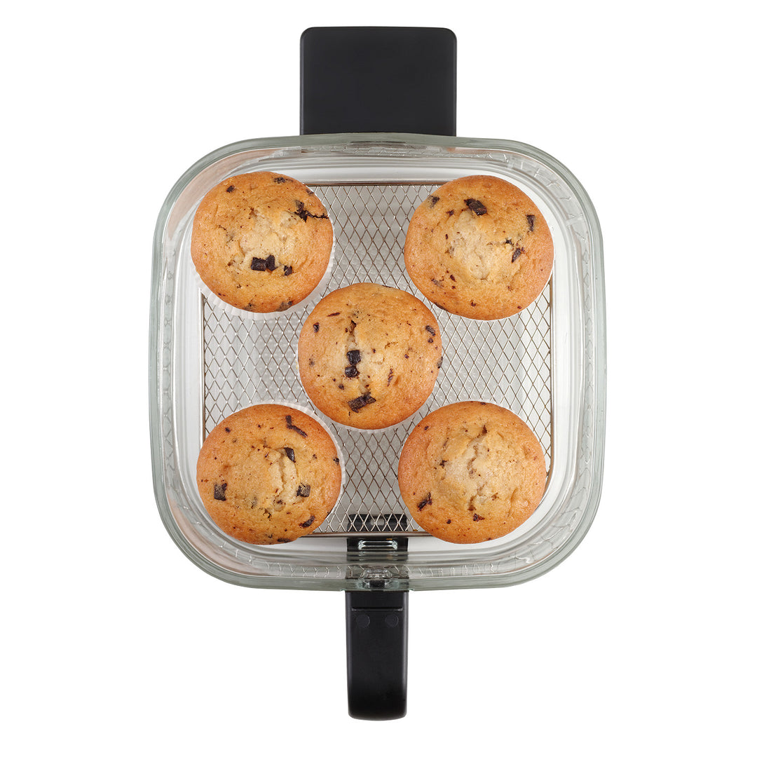 Concept Glass&Fast oil-free fryer, 5.5L capacity, 7 programs, touchscreen LED display, healthy frying mode, glass container, FR5500