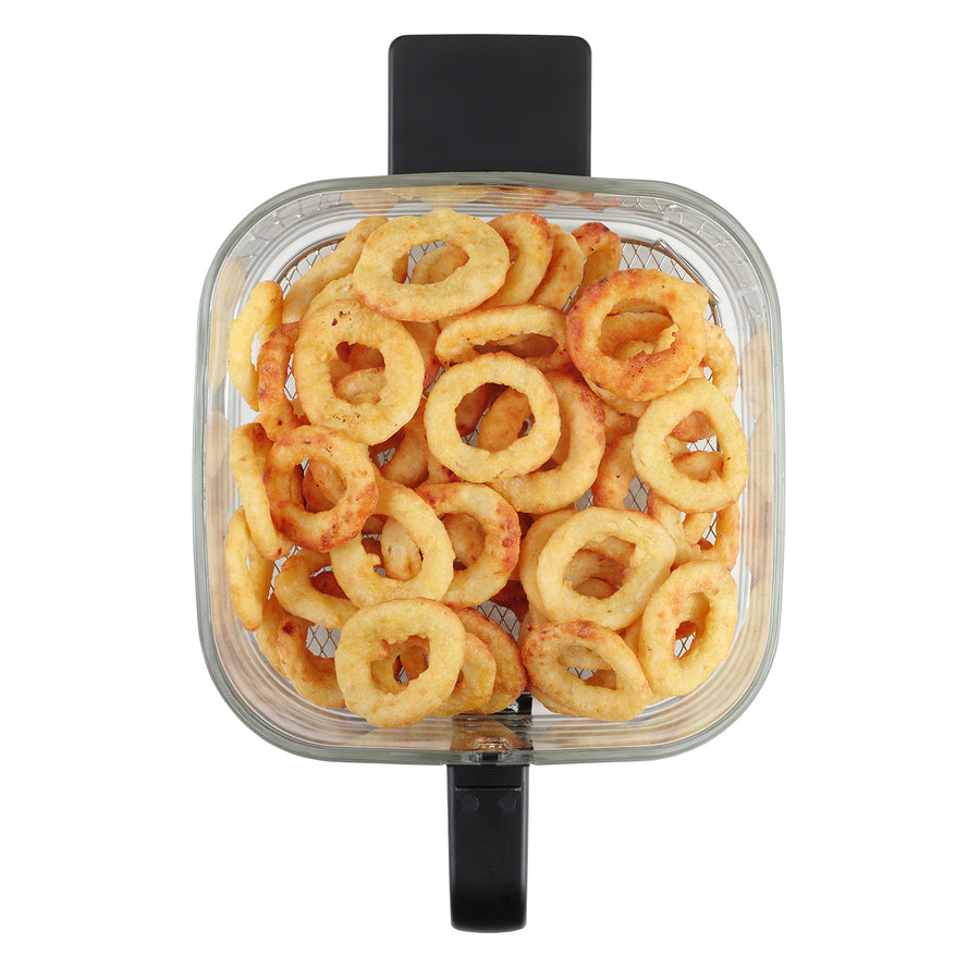 Concept Glass&Fast oil-free fryer, 5.5L capacity, 7 programs, touchscreen LED display, healthy frying mode, glass container, FR5500