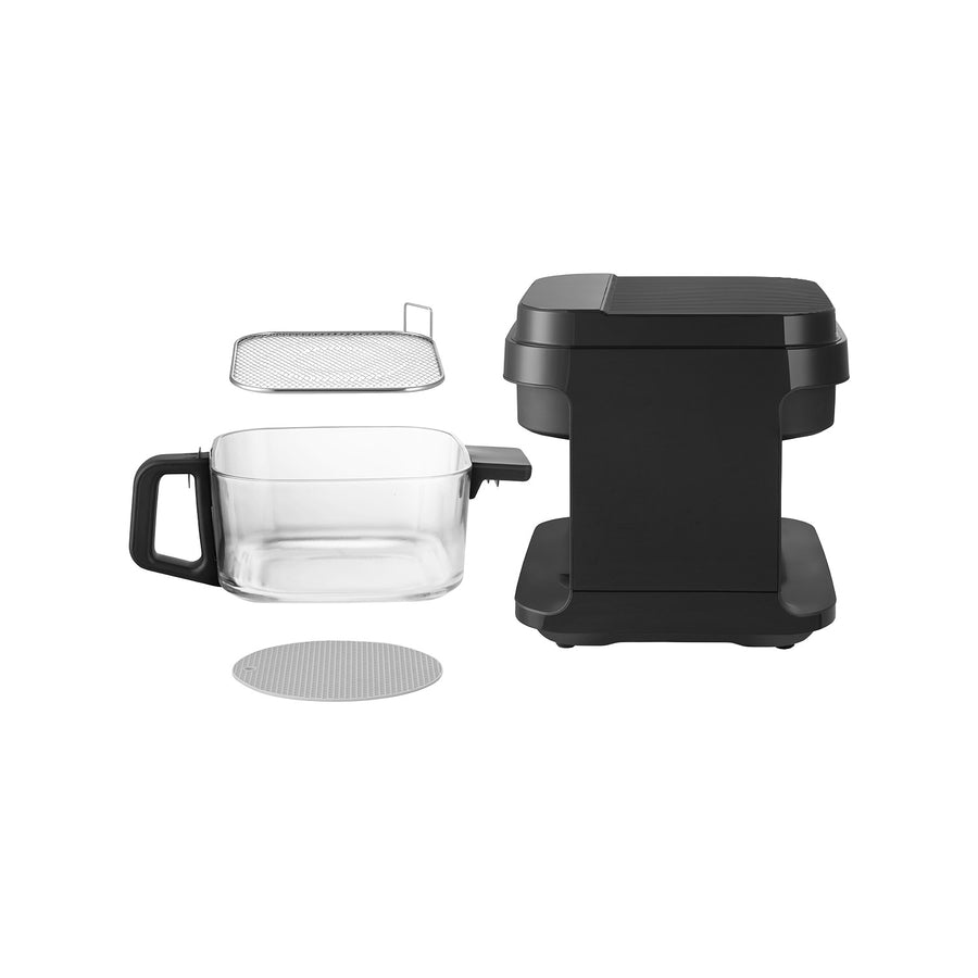 Concept Glass&Fast oil-free fryer, 5.5L capacity, 7 programs, touchscreen LED display, healthy frying mode, glass container, FR5500