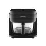 Concept Glass&Fast oil-free fryer, 5.5L capacity, 7 programs, touchscreen LED display, healthy frying mode, glass container, FR5500