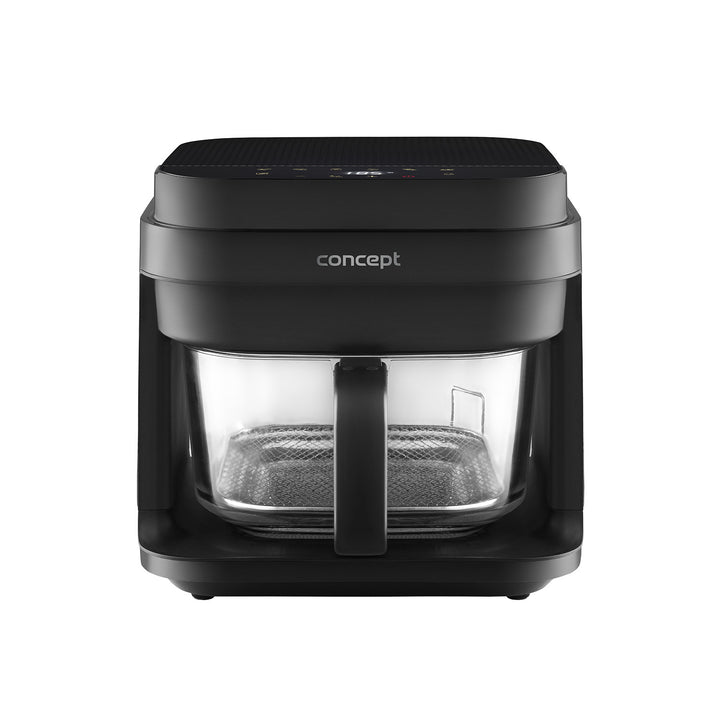 Concept Glass&Fast oil-free fryer, 5.5L capacity, 7 programs, touchscreen LED display, healthy frying mode, glass container, FR5500