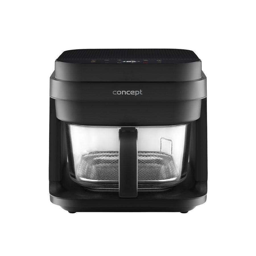 Concept Glass&Fast oil-free fryer, 5.5L capacity, 7 programs, touchscreen LED display, healthy frying mode, glass container, FR5500