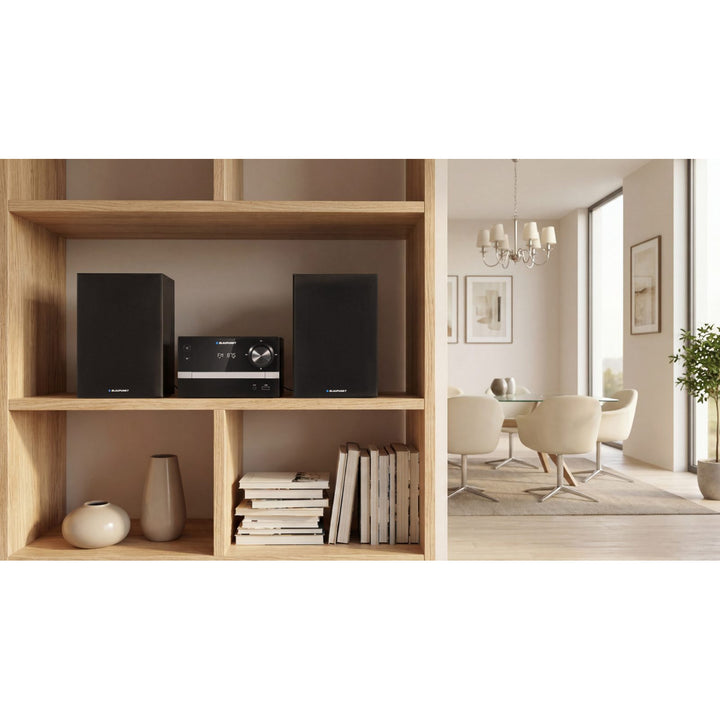 Blaupunkt micro system, Bluetooth, FM radio, 20W RMS power, clock with alarm function, CD/MP3/USB/AUX, MS9BT