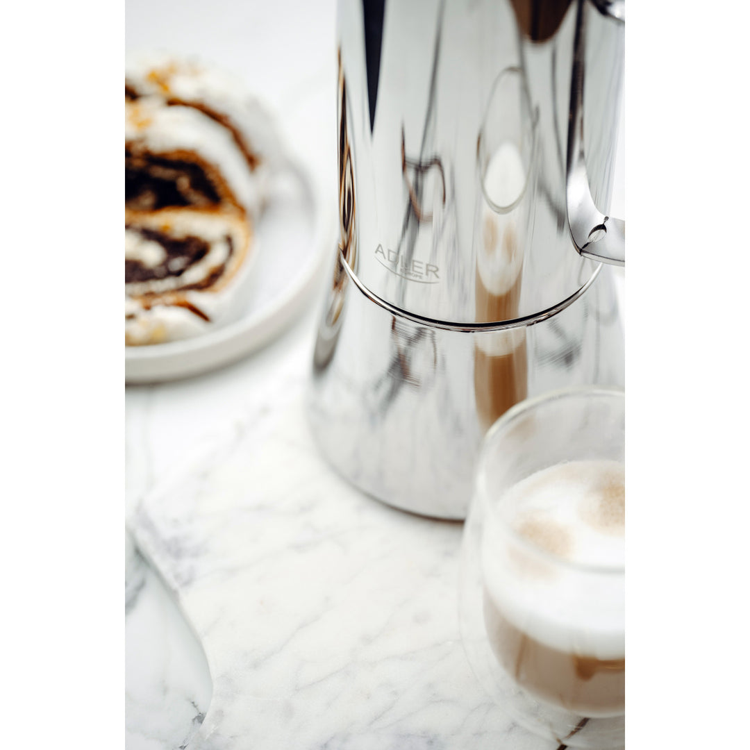 Adler coffee maker, espresso coffee maker, capacity 620 ml, silver steel color, AD 4417