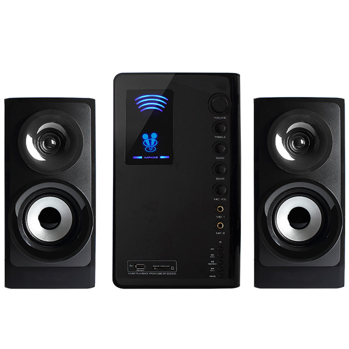 Tracer 2.1 speaker set, Bluetooth 5.1, 35W power output, FM radio, remote control, Tumba BT