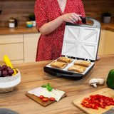 Teesa sandwich maker, ceramic inserts, for 4 sandwiches, maximum power 1500 W, TSA3229B