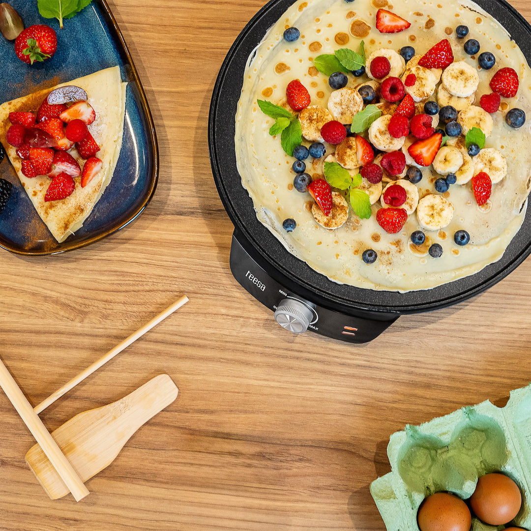 Teesa pancake maker, electric pancake pan, plate diameter 30 cm, power 1200 W, TSA3235
