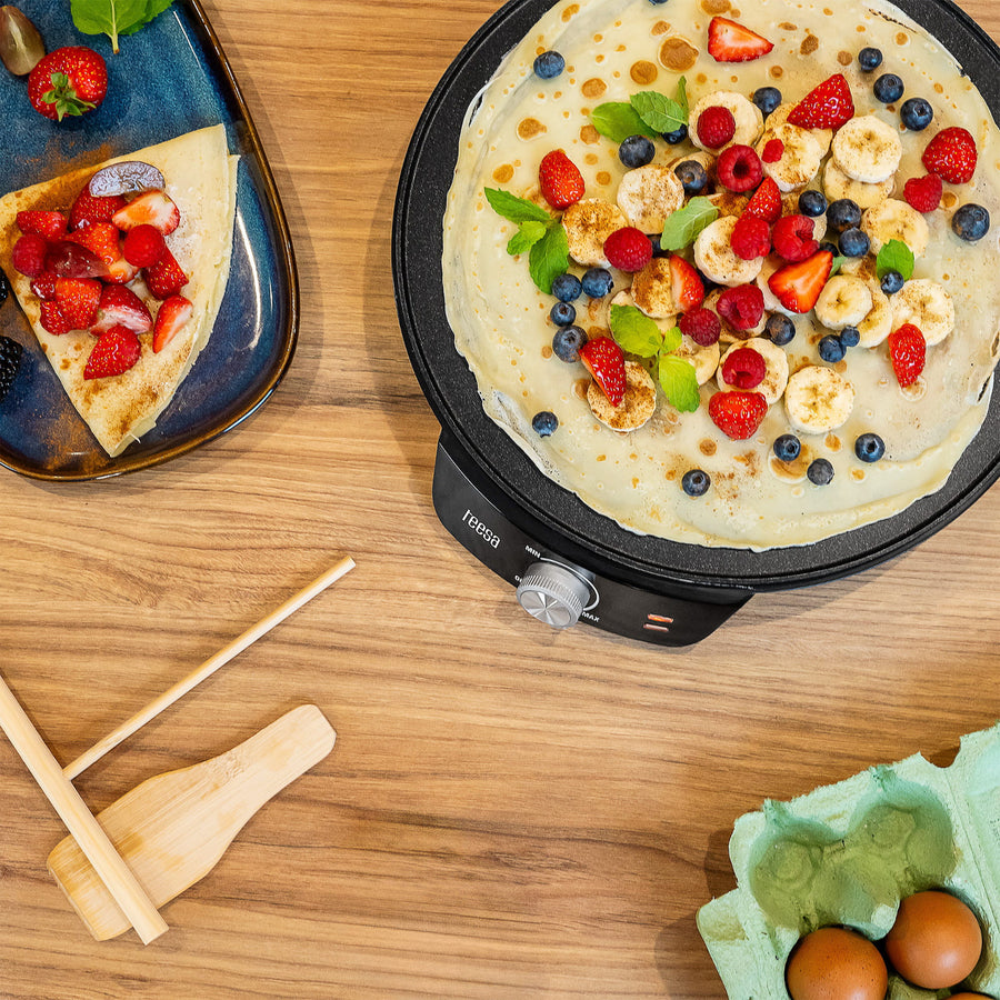 Teesa pancake maker, electric pancake pan, plate diameter 30 cm, power 1200 W, TSA3235
