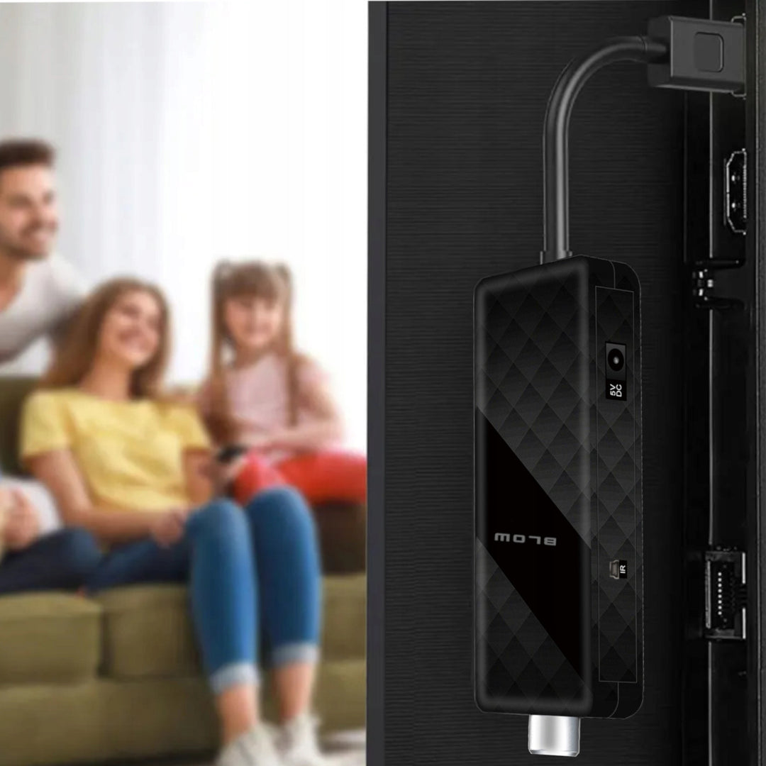 Blow DVB-T/T2 tuner, H.265, 6000FHD, Timeshift function, multiple languages, media player function, USB port, 77-077#