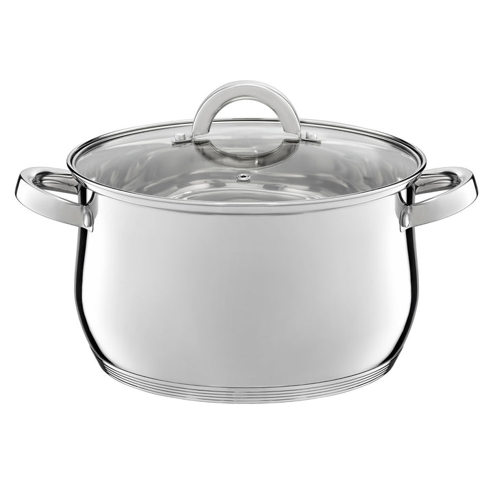 Ambition cookware set, stainless steel, 8 pieces, thick bottom, Berry