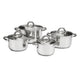 Ambition cookware set, stainless steel, 8 pieces, thick bottom, Berry