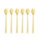Ambition dessert spoon set, 6 pieces, gold color, Como