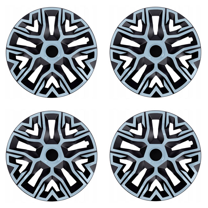 Universal wheel covers 16'' NRM The Best Bicolor azure/black 4 pieces
