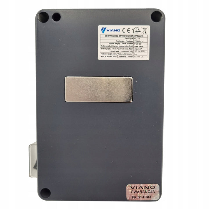 Viano rodent, martens, mice, and rat repeller, ultrasonic generator, two speakers, Waterstrob