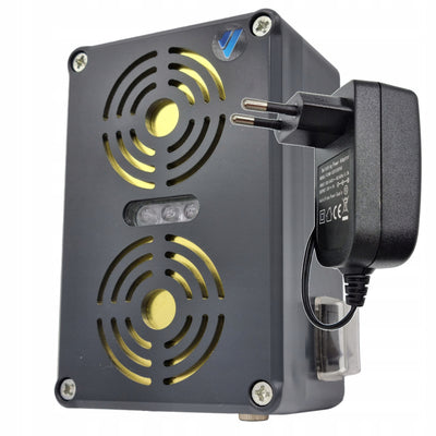Viano rodent, martens, mice, and rat repeller, ultrasonic generator, two speakers, Waterstrob