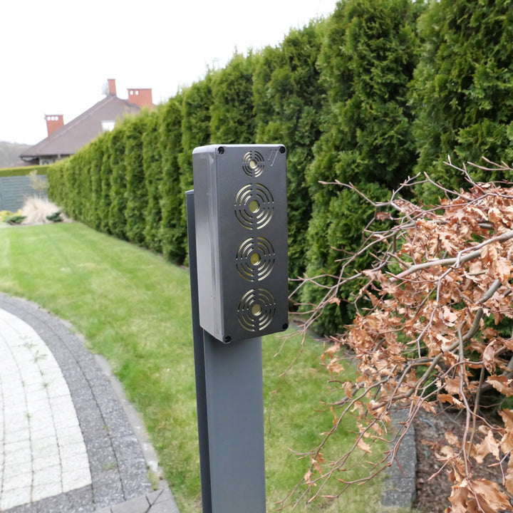 Viano rodent, martens, mice, and rat repeller, four ultrasonic emitters, 4Ah Li-ion battery, King