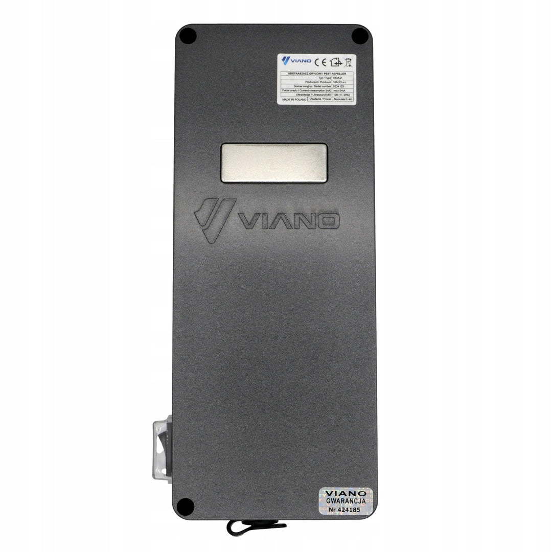 Viano rodent, martens, mice, and rat repeller, four ultrasonic emitters, 4Ah Li-ion battery, King