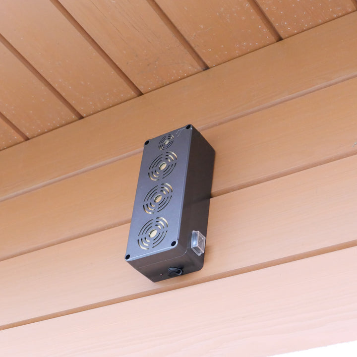 Viano rodent, martens, mice, and rat repeller, four ultrasonic emitters, 4Ah Li-ion battery, King